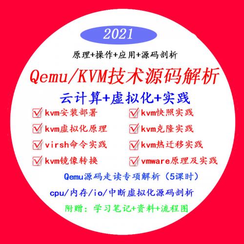 Linux云计算KVM Qemu虚拟化视频源码讲解 实践
