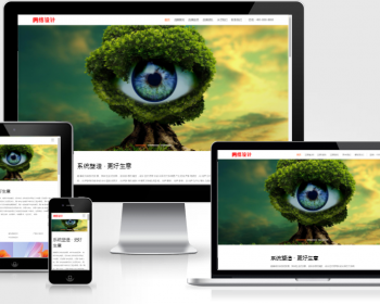 （自适应移动端）品牌策划设计公司pbootcms网站模板 网络设计公司网站源码
