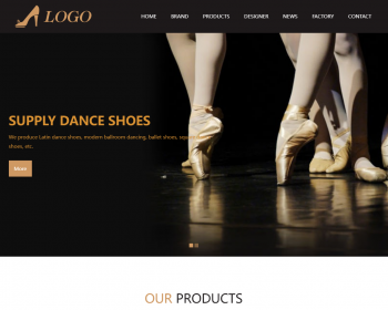 外贸鞋子网站制作一条龙全包外贸芭蕾舞鞋网站建设带后端外贸网站