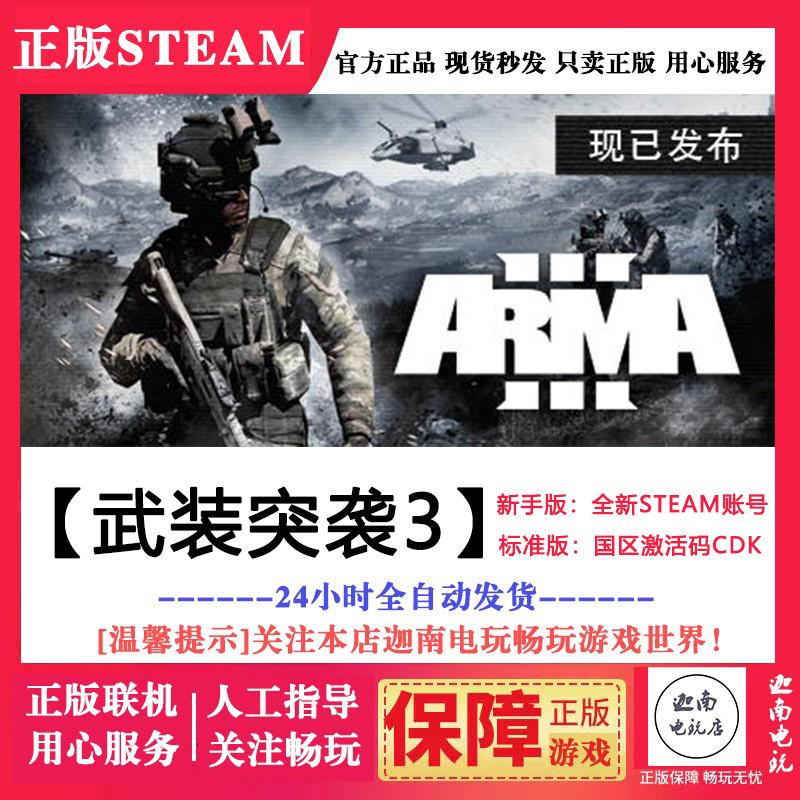 武装突袭3 Steam正版PC电脑 Arma 3 国区Steam激活码白小号自动发