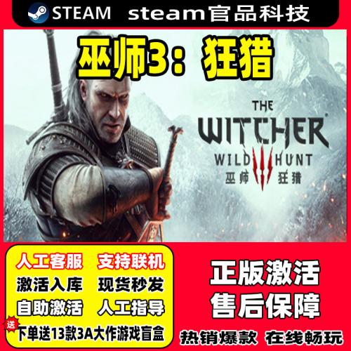 Steam 巫师3狂猎 激活入库 The Witcher 3 Wild Hunt 电脑PC游戏