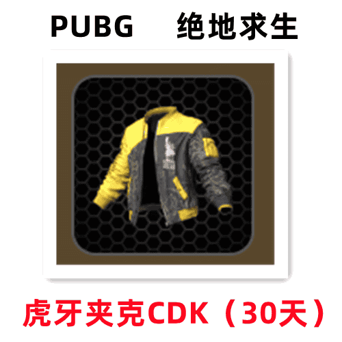 PUBG绝地求生皮肤鸡斯卡虎牙夹克吃鸡联名限定黄色外套兑换码CDK