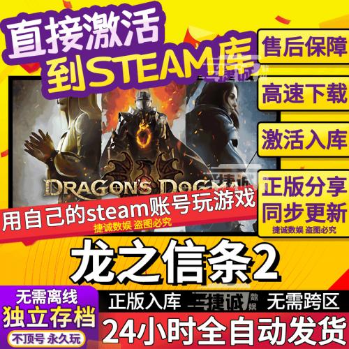 龙之信条2 Steam 激活码CDKEY离线中文电脑游戏 PC正版单机