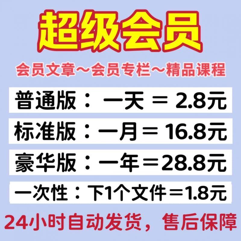 CS超级会员 一次一月一年 付费专栏解锁 课程免费 资源代下载DN