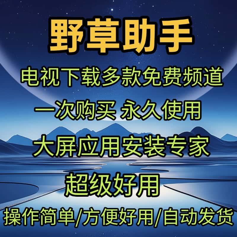 野草助手 口令安装包电视下载安装第三方软件应用App