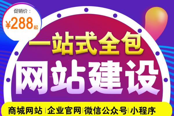 网站建设推广一条龙全包 三合一网站建设 商城网站建设 小程序商城系统搭建