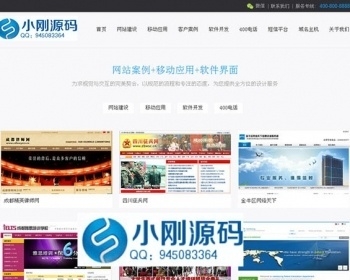 网络公司网站源码-简约大气