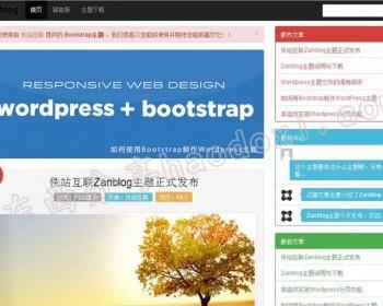 WordPress手机自适应个人博客大气主题模板下载