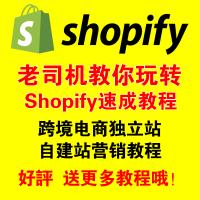 shopify教程 shopify开店外贸跨境电商独立站shopify建站视频教程
