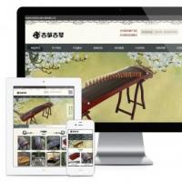 古筝古琴书画培训类网站模板...