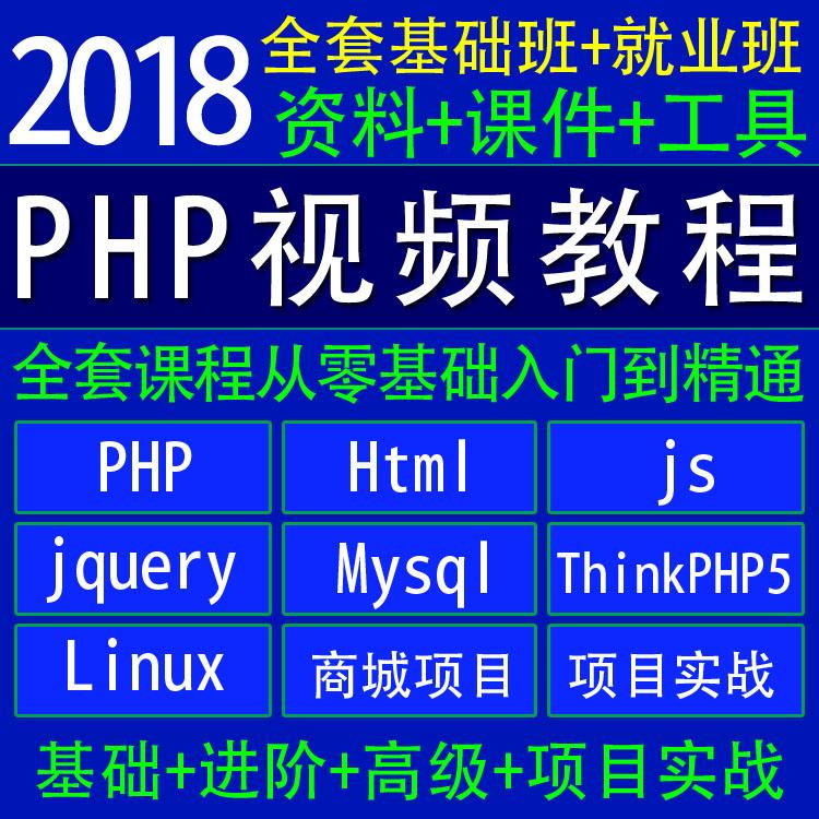 黑马php视频教程2018全套thinkphp5开发项目实战html/css教学课程
