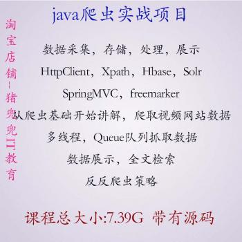 java视频教程java爬虫实战项目httpclient hbase