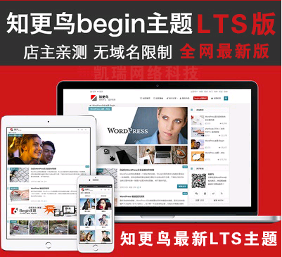 WP博客主题模板知更鸟begin LTS新主题WordPress模板cms网站源码