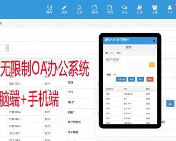企业OA办公系统源码 php自动化软件含移动端 多使用户